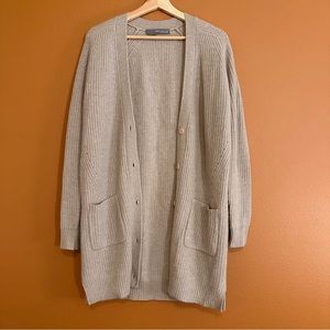 NWOT 360 Cashmere Long Sweater Cardigan 100% Cashmere S